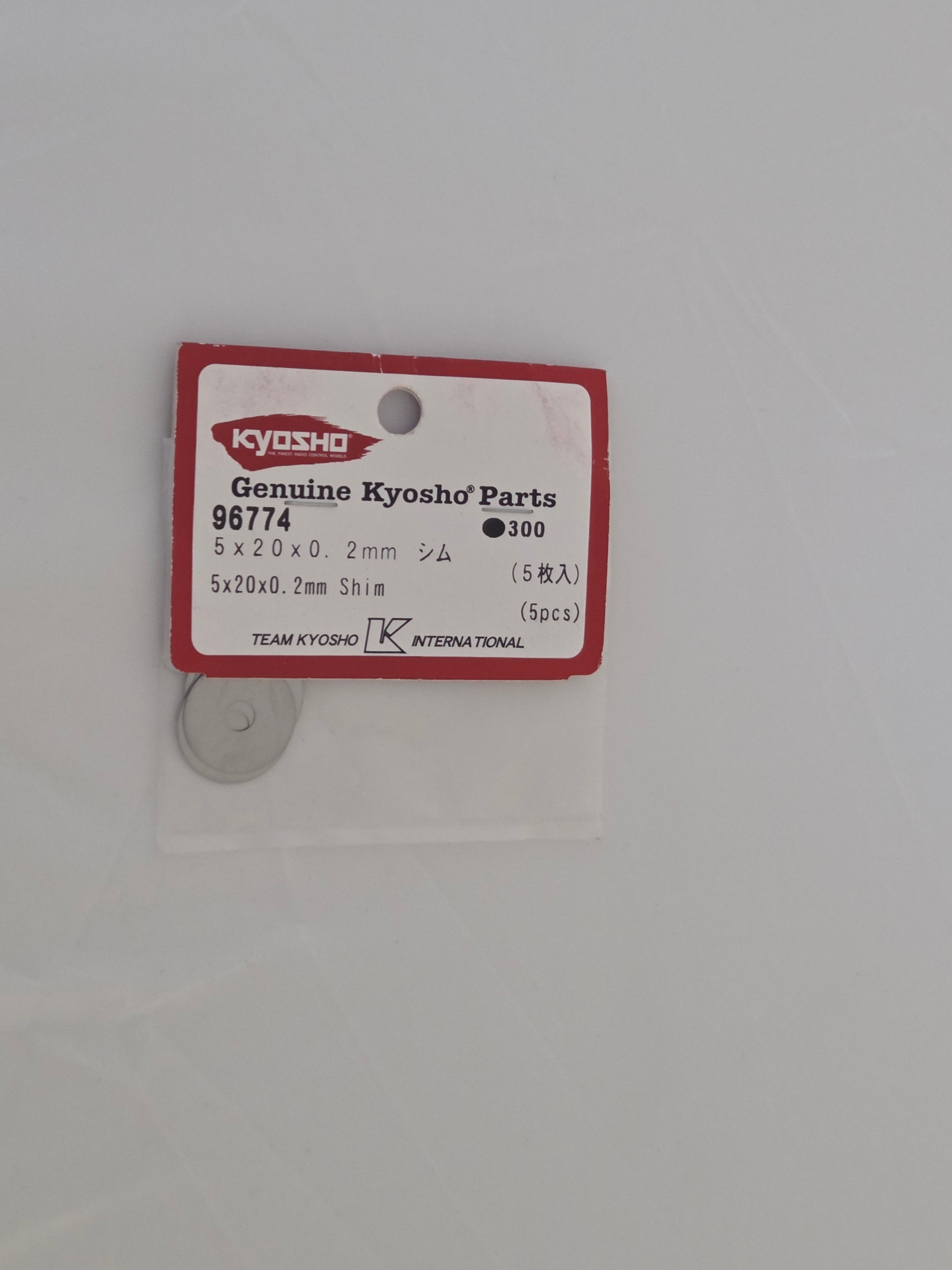 Kyosho KYO96774 Shim Set 5x20x0,2mm