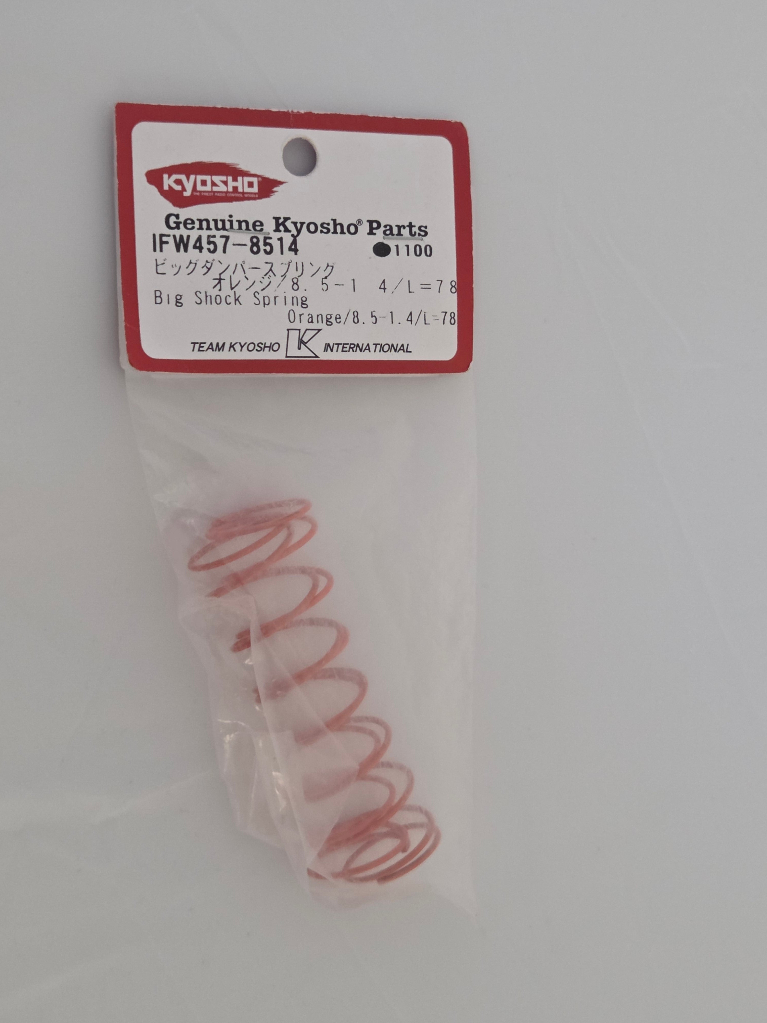 Kyosho IFW457-8514 Big Shock Spring Orange L=78